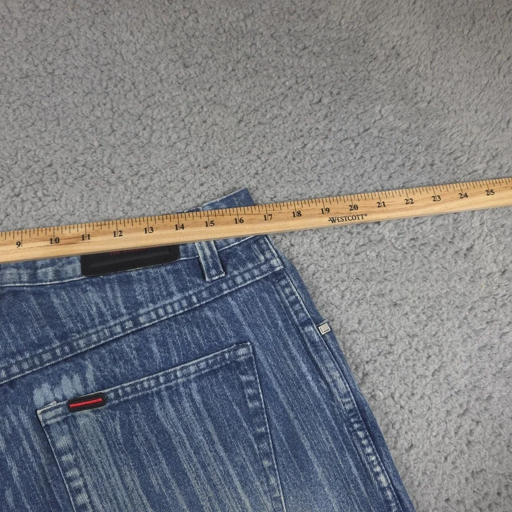 VTG Fubu‎ Mens Carpenter Jeans 34x34 Blue Denim Wide Leg Street Wear Skate Baggy